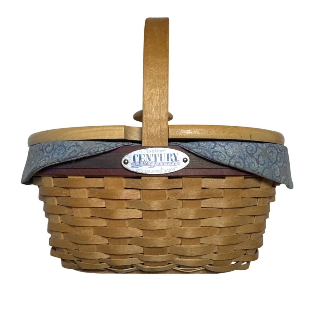 Longaberger Century Celebration 2000 Hostess Appreciation Woven Basket Lid Liner